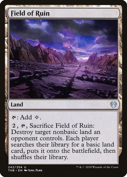 Field of Ruin, Magic card THB 242 — Theros Beyond Death set