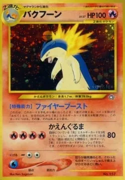 Typhlosion, carte Pokémon UNP ct247295 — extension Unnumbered Promos