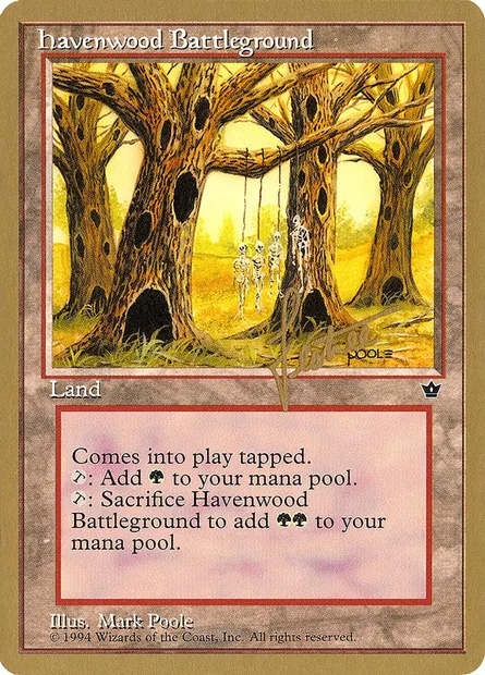 Havenwood Battleground, Magic card PTC bl96 — Pro Tour Collector Set set