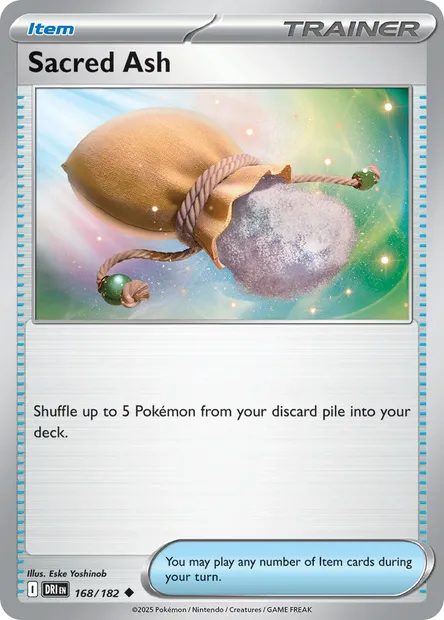 Sacred Ash, Pokémon card DRI 168 — Destined Rivals set
