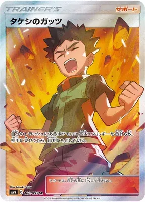 Brock's Grit, Pokémon card SM9 108 — Tag Bolt set