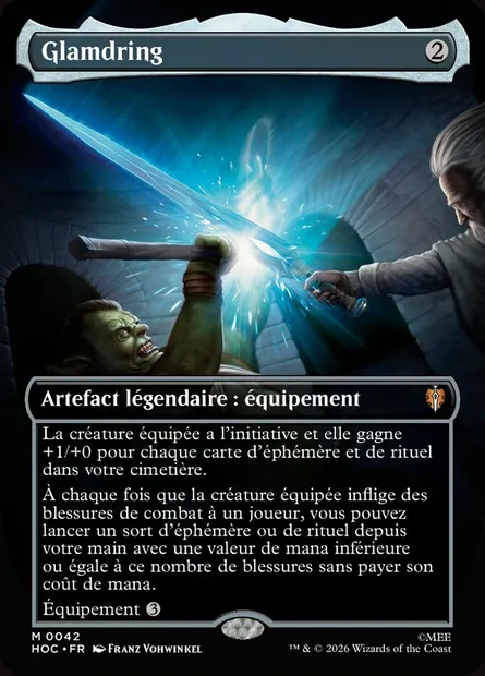 Glamdring, carte Magic HOC 42 — extension The Hobbit Eternal