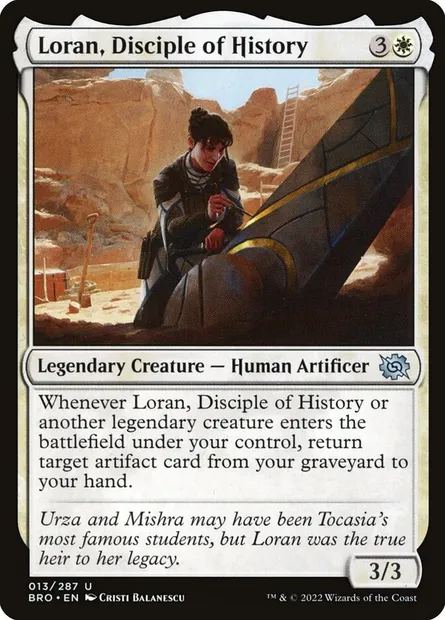Loran, Disciple of History, Magic card BRO 13 — The Brothers' War set