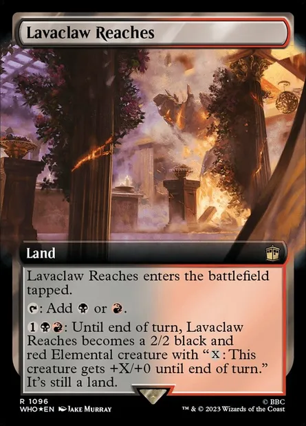 Lavaclaw Reaches, Magic card WHO 1096 — Doctor Who set