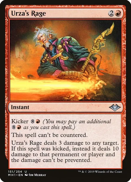 Urza's Rage, Magic card MH1 151 — Modern Horizons set