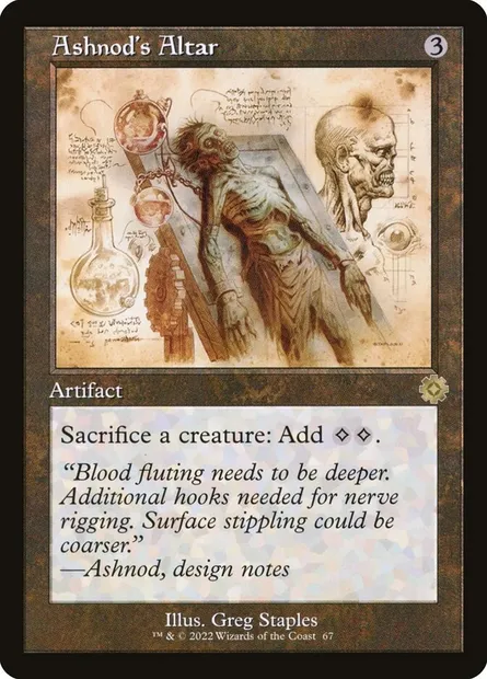 Ashnod's Altar, Magic card BRR 67 — The Brothers' War Retro Artifacts set