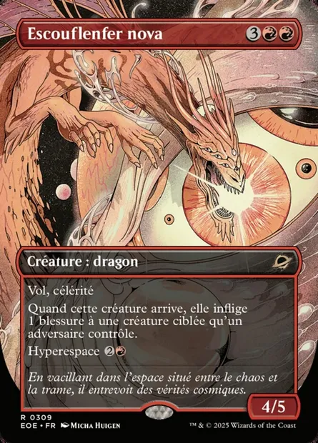 Escouflenfer nova, carte Magic EOE 309 — extension Edge of Eternities