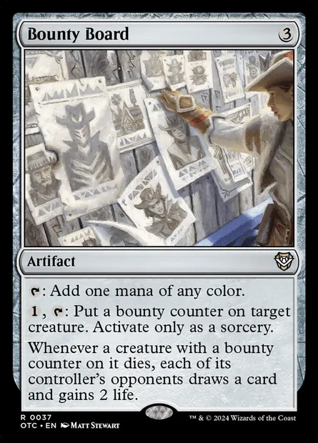 Bounty Board, Magic card OTC 37 — Outlaws of Thunder Junction Commander set