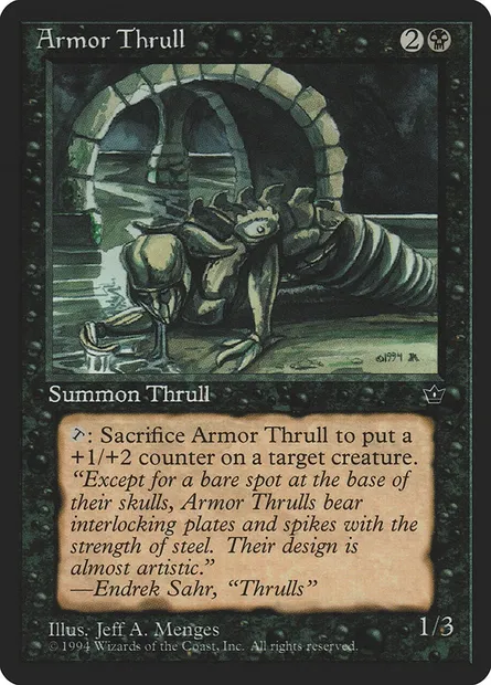 Armor Thrull, carte Magic FEM 33c — extension Fallen Empires