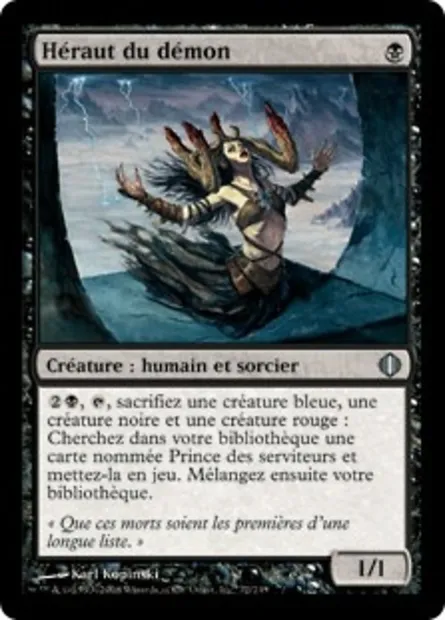 Héraut du démon, carte Magic ALA 72 — extension Les éclats d'Alara