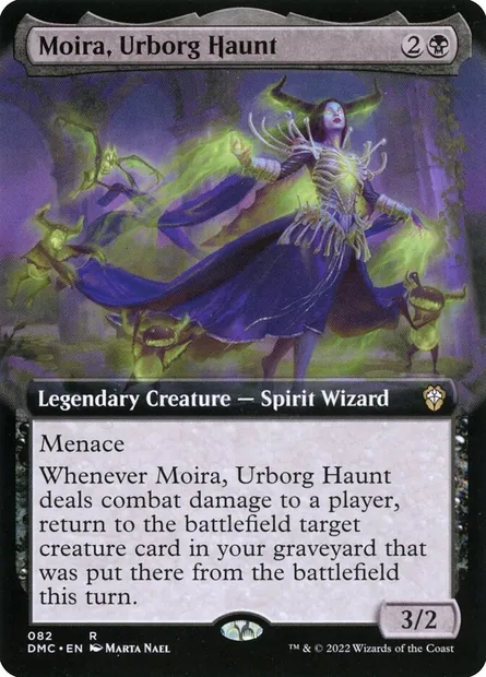 Moira, Urborg Haunt, Magic card DMC 82 — Dominaria United Commander set