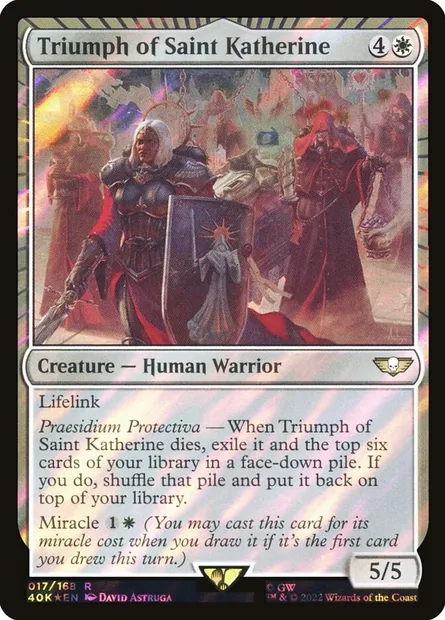 Triumph of Saint Katherine, Magic card 40K 17★ — Warhammer 40,000 Commander set