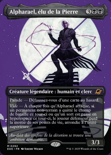 Alpharael, élu de la Pierre, carte Magic EOE 292 — extension Edge of Eternities