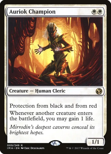 Auriok Champion, Magic card IMA 9 — Iconic Masters set