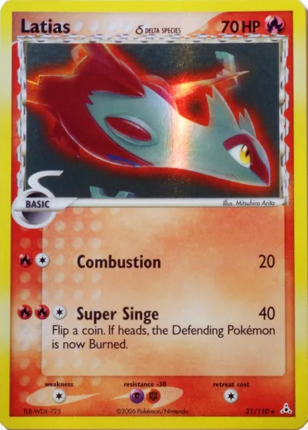 Latias δ Delta Species, carte Pokémon TDX 021-5 — extension Theme Deck & Blisters Exclusives