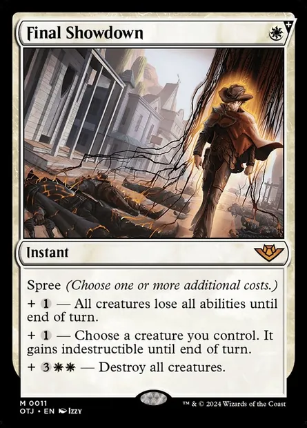 Final Showdown, Magic card OTJ 11 — Outlaws of Thunder Junction set
