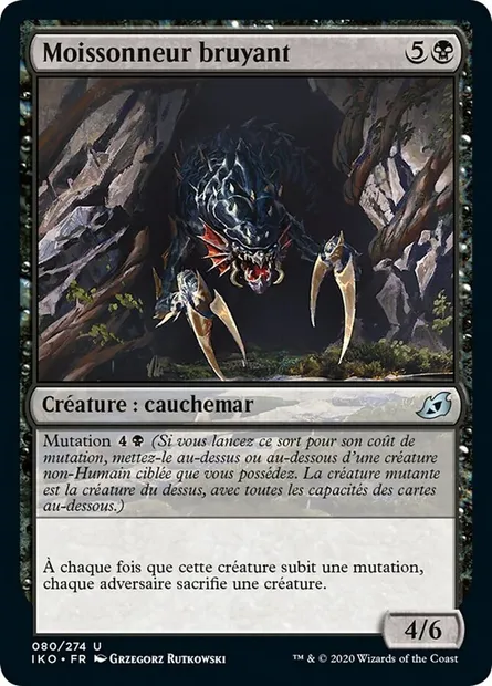 Moissonneur bruyant, carte Magic IKO 80 — extension Ikoria: Lair of Behemoths
