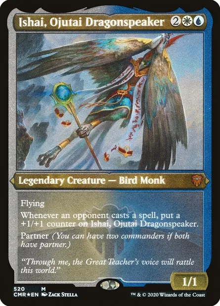 Ishai, Ojutai Dragonspeaker, Magic card CMR 520 — Commander Legends set