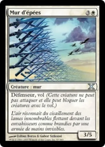 Mur d'épées, carte Magic 10E 57 — extension Dixième édition