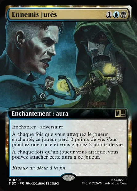 Ennemis jurés, carte Magic MSC 391 — extension Marvel Super Heroes Commander