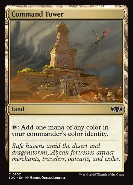 Command Tower, Magic card TDC 107 — Tarkir: Dragonstorm Commander set