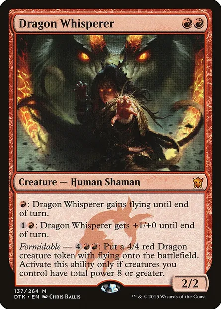 Dragon Whisperer, Magic card DTK 137 — Dragons of Tarkir set