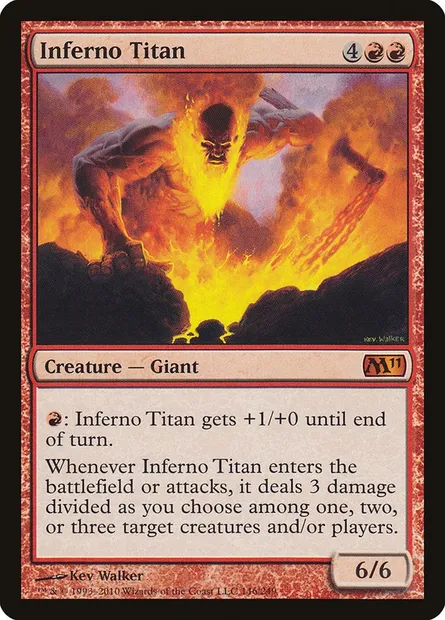 Inferno Titan, Magic card M11 146 — Magic 2011 set