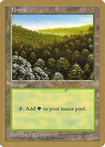 Forêt, carte Magic WC97 sg446 — extension World Championship Decks 1997