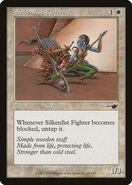 Silkenfist Fighter, Magic card NEM 19 — Nemesis set