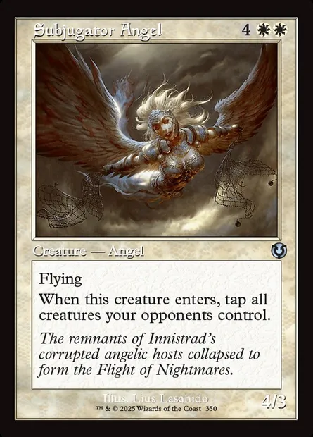 Subjugator Angel, Magic card INR 350 — Innistrad Remastered set