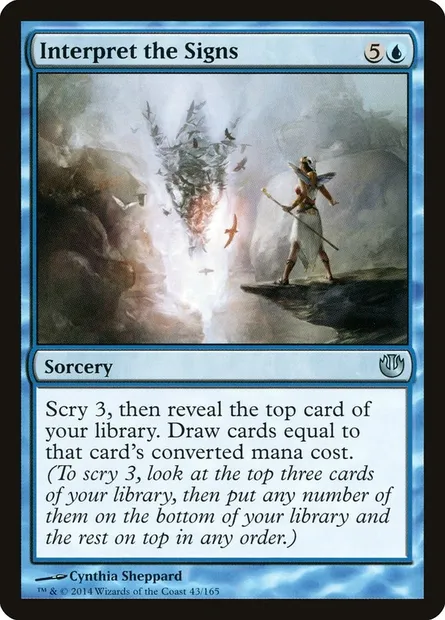 Interpret the Signs, Magic card JOU 43 — Journey into Nyx set