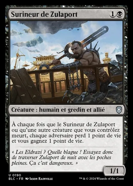 Surineur de Zulaport, carte Magic BLC 190 — extension Bloomburrow Commander