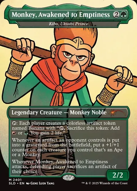 Kibo, Uktabi Prince, Magic card SLD 2401 — Secret Lair Drop set