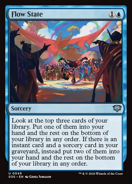 Flow State, Magic card SOS 49 — Secrets of Strixhaven set