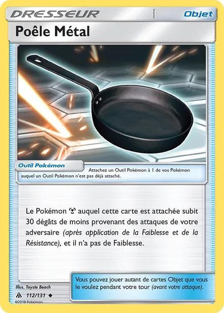 Poêle Métal, carte Pokémon FLI 112 — extension Lumière Interdite