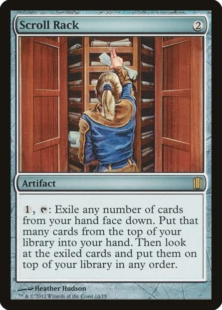 Scroll Rack, Magic card CM1 16 — Commander's Arsenal set