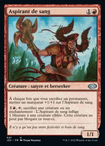 Aspirant de sang, carte Magic J22 501 — extension Jumpstart 2022