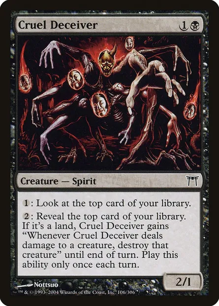 Cruel Deceiver, Magic card CHK 106 — Champions of Kamigawa set
