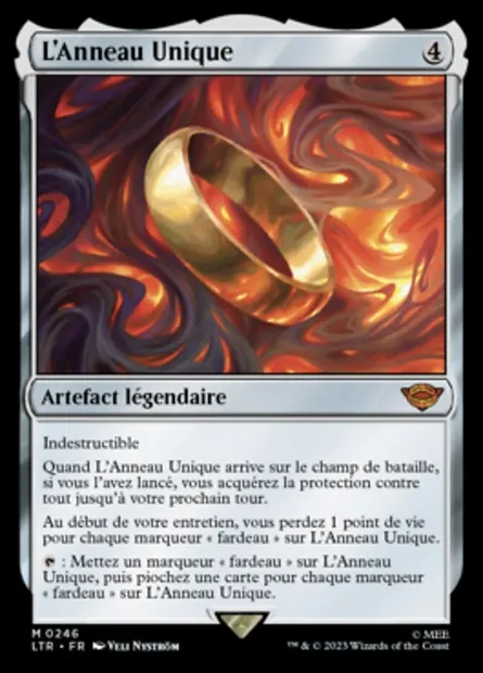L'Anneau Unique, carte Magic LTR 246 — extension Le Seigneur des Anneaux : chroniques de la Terre du Milieu