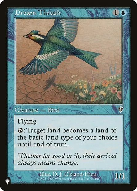 Grive des rêves, carte Magic PLST INV-53 — extension The List