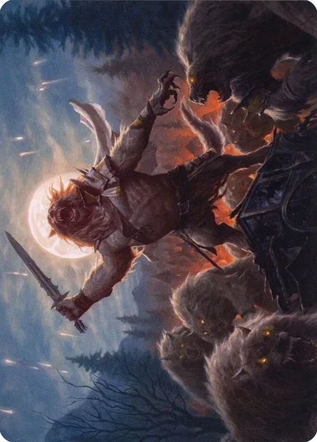 Tovolar, the Midnight Scourge // Tovolar, the Midnight Scourge, Magic card AMID 6 — Midnight Hunt Art Series set