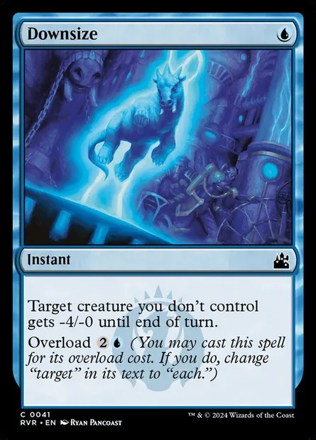 Downsize, Magic card RVR 41 — Ravnica Remastered set