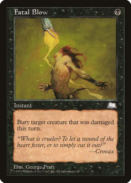 Coup fatal, carte Magic WTH 67 — extension Aquilon