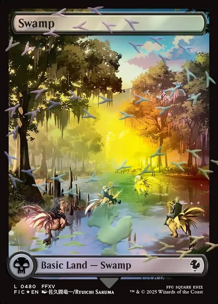 Swamp, Magic card FIC 480 — Final Fantasy Commander set