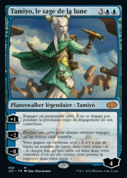 Tamiyo, le sage de la lune, carte Magic J22 358 — extension Jumpstart 2022