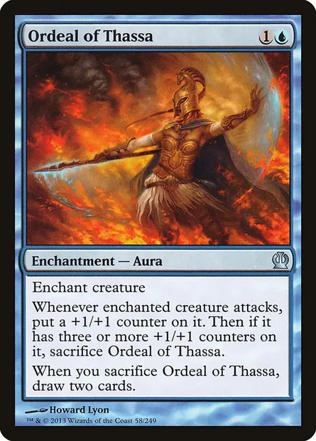 Ordeal of Thassa, Magic card THS 58 — Theros set