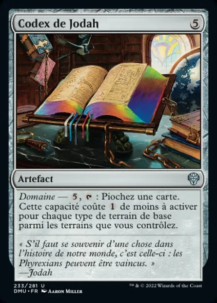 Codex de Jodah, carte Magic DMU 233 — extension Dominaria Uni