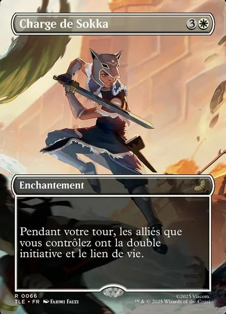 Charge de Sokka, carte Magic TLE 66 — extension Avatar: The Last Airbender Eternal