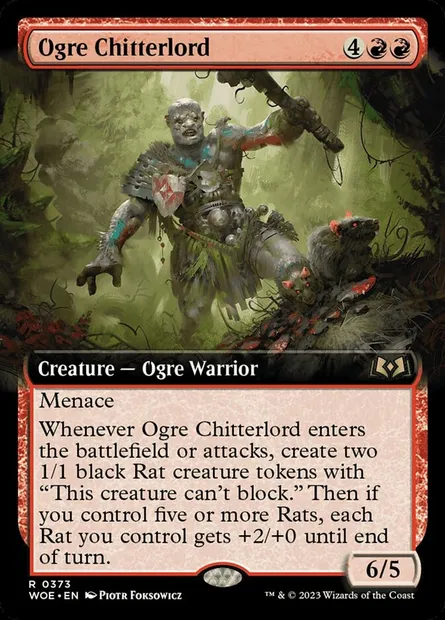 Ogre Chitterlord, Magic card WOE 373 — Wilds of Eldraine set