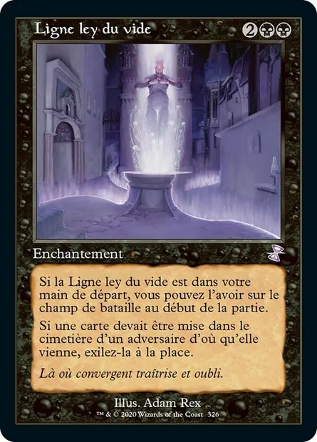 Ligne ley du vide, carte Magic TSR 326 — extension Spirale Temporelle Remastered